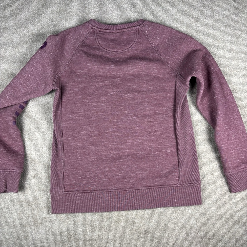 Carhartt Womens Small Relaxed Fit Sweatshirt Purple Spell Out Crewneck - Picture 7 of 8